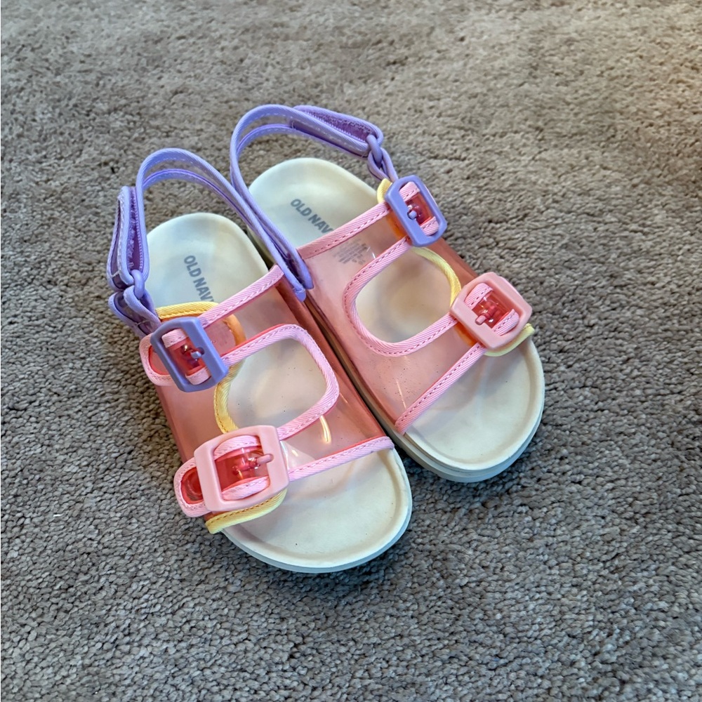 Old Navy Kids Sandals in Pink and Purple. Toddler 10c